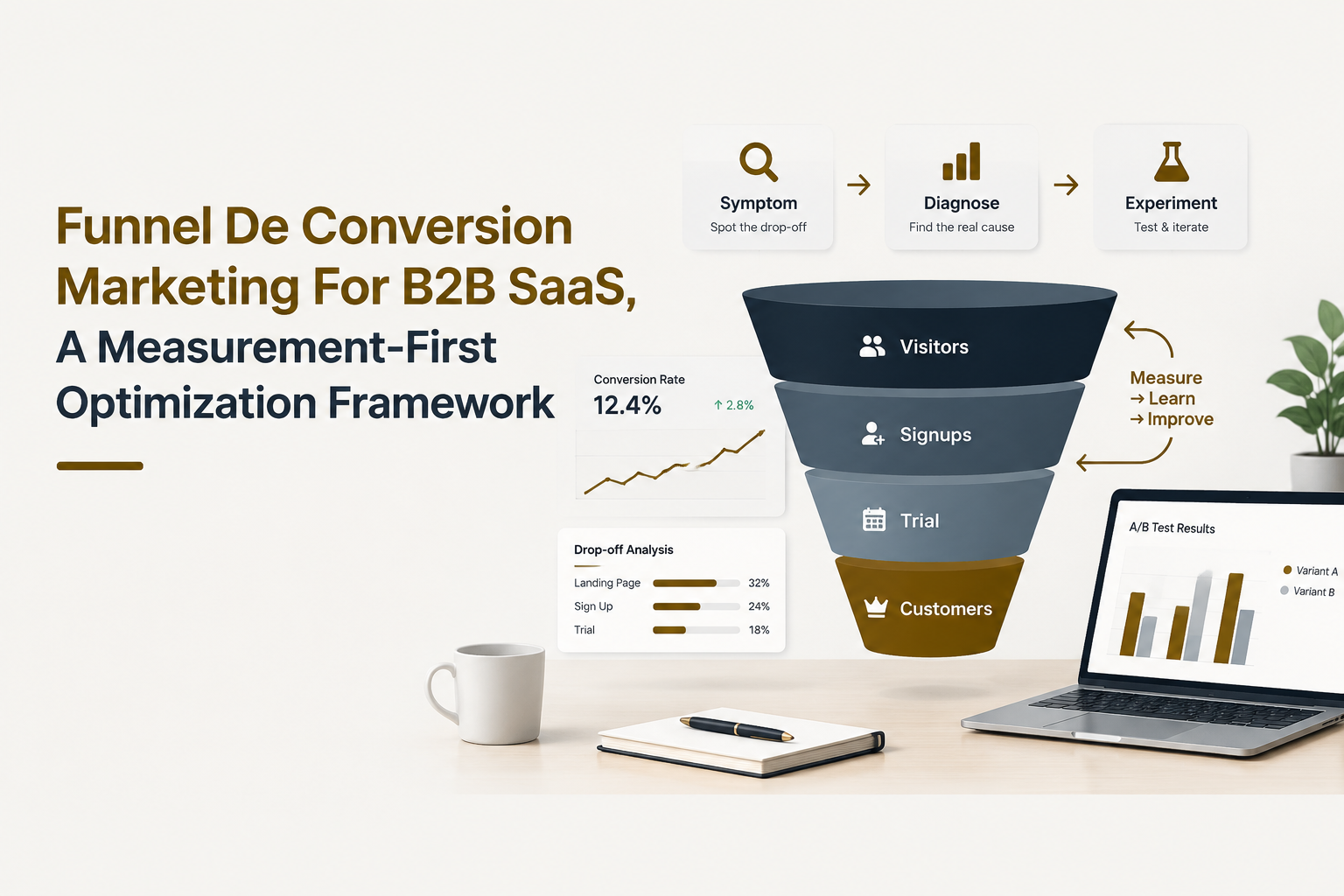 funnel de conversion marketing experiment workflow