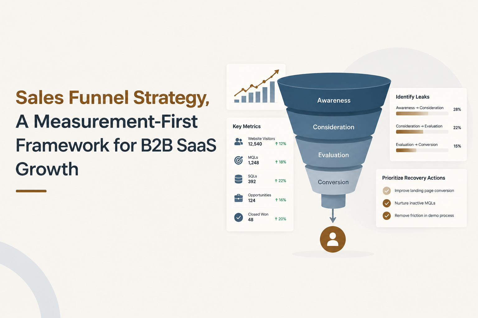 sales funnel strategy conversion math dashboard