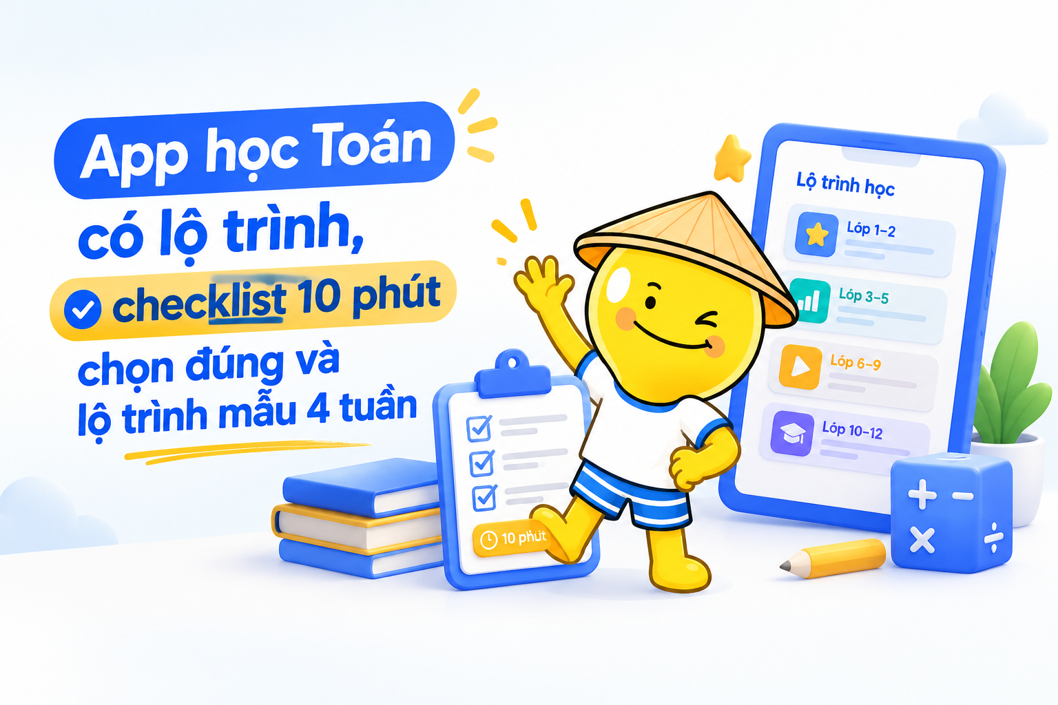 Bảng khoanh vùng nhu cầu khi chọn app học Toán có lộ trình
