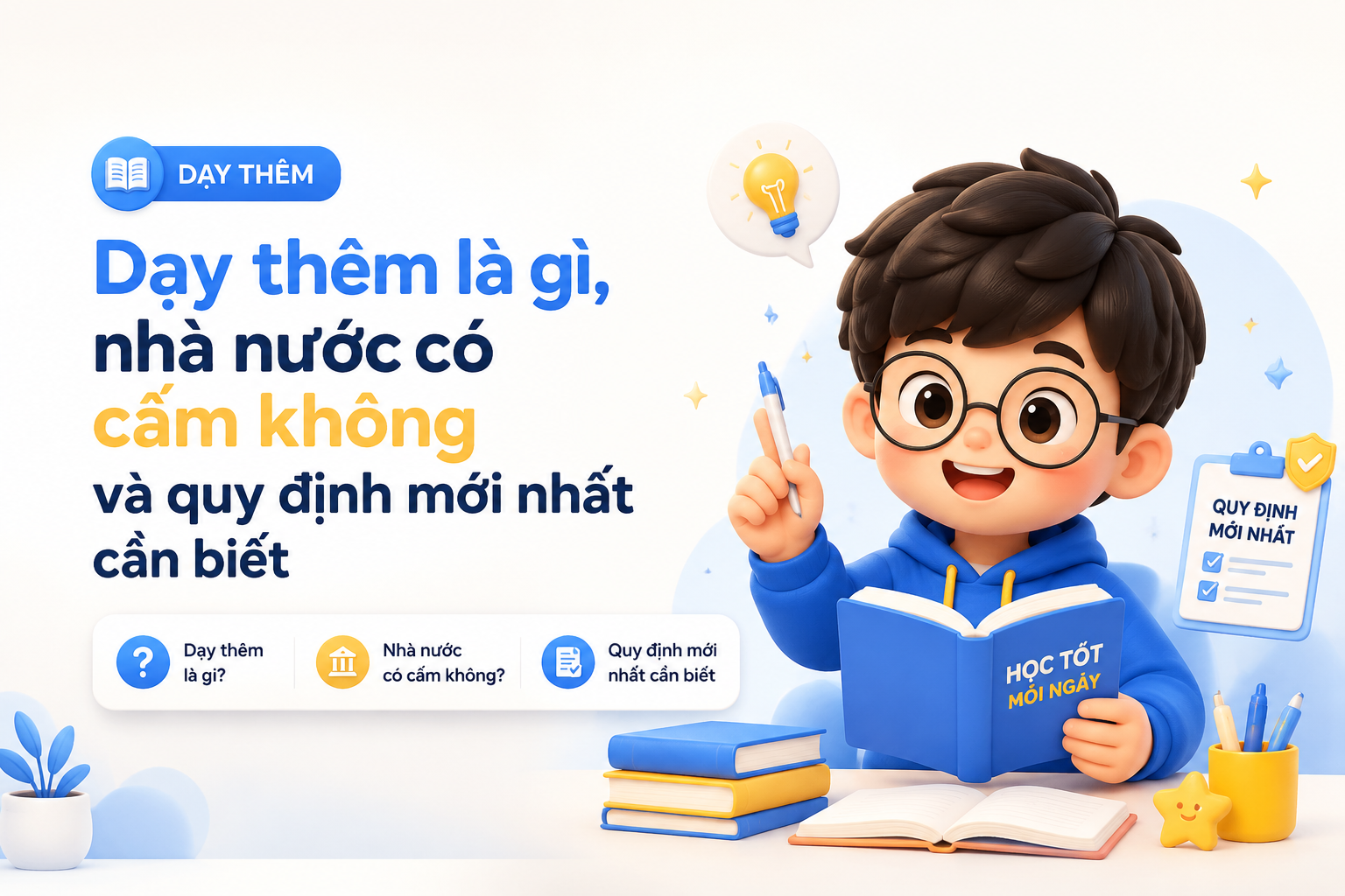 Minh họa phụ huynh tìm hiểu quy định dạy thêm cho học sinh THCS