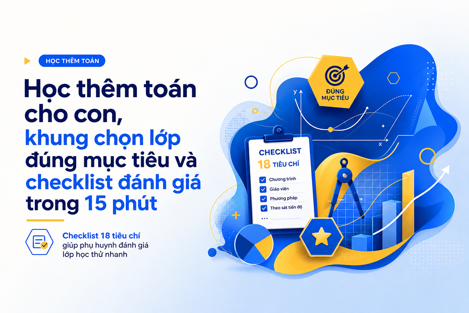 Checklist đánh giá lớp học thêm toán khi học thử