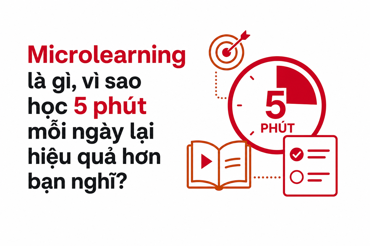 Minh họa microlearning là gì với bài học 5-10 phút mỗi ngày