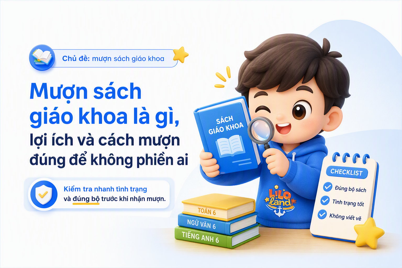 Phụ huynh và học sinh kiểm tra sách trước khi mượn sách giáo khoa