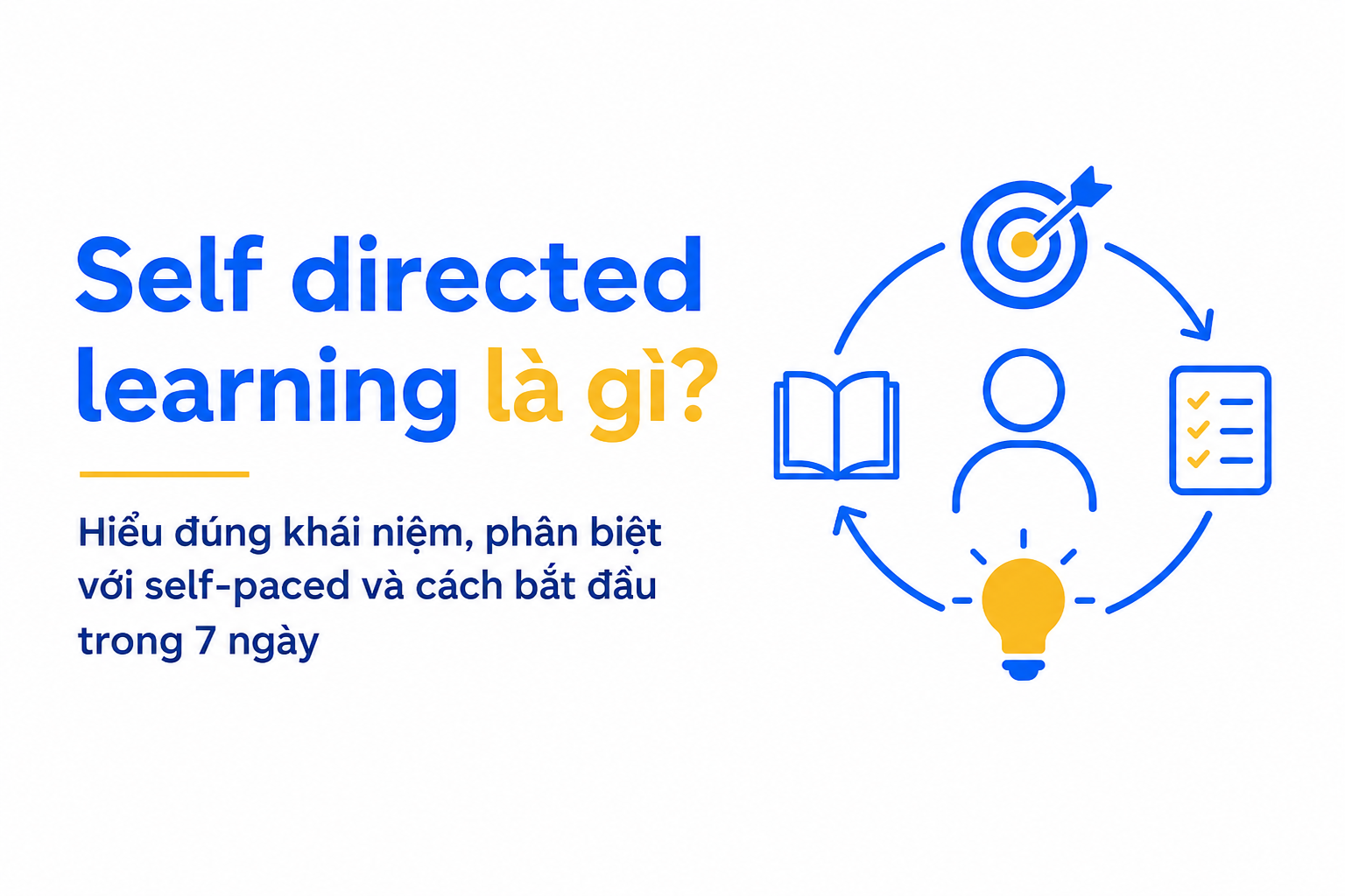 Bảng phân biệt SDL với self-paced, self-study và self-regulated learning