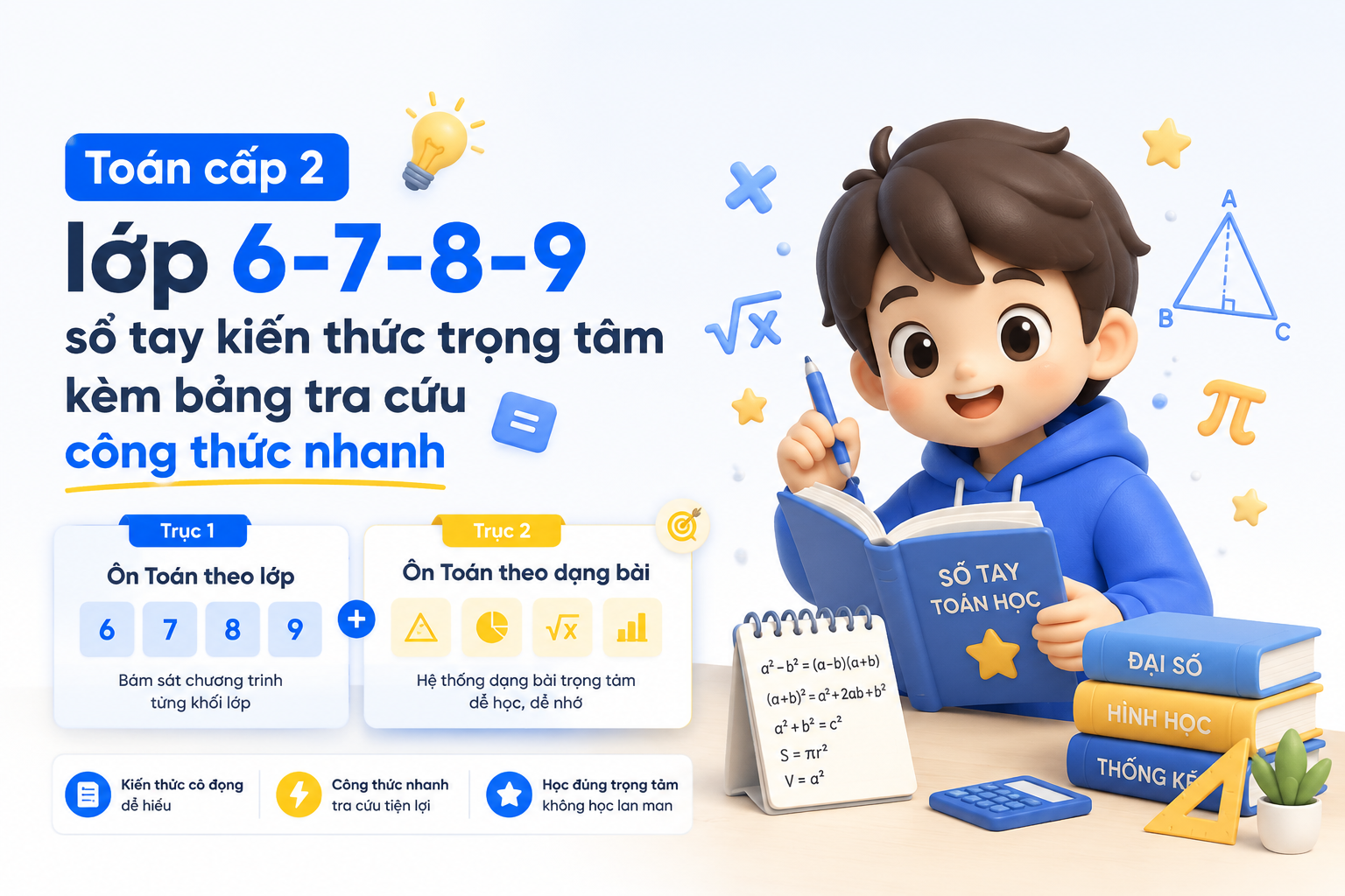 Sơ đồ khung ôn toán cấp 2 theo lớp và theo dạng bài