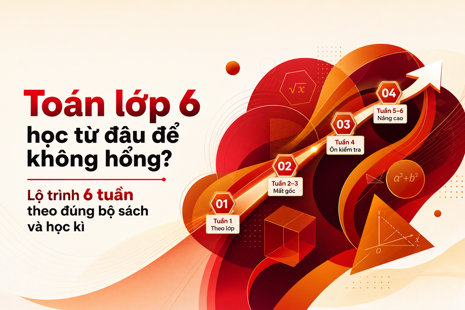 Kế hoạch 6 tuần học toán lớp 6 không bị hổng